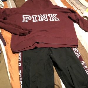 Pink by Victoria Secret Hoodie and Legging Set